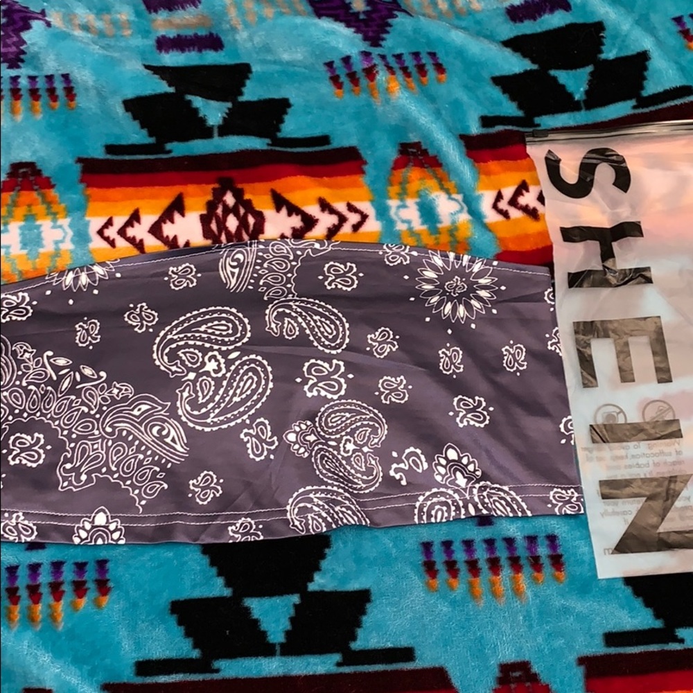 cute blue print bandeau